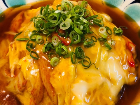 もやしのかに玉あんかけ